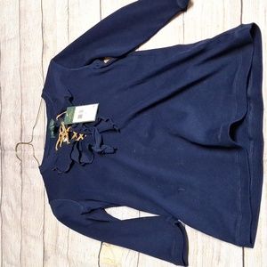 Ralph Lauren Navy long sleeve to Small